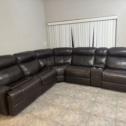 Sectional Leather Sofa 