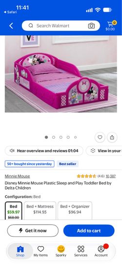 Disney Minnie Mouse Toddler Bed by Delta Children