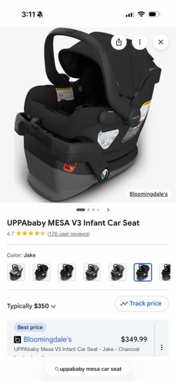 Uppababy mesa v3 infant car seat with base
