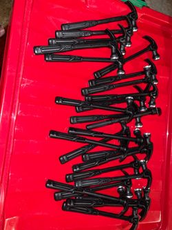 Mini Toy Hammers Black Plastic