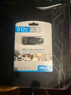 PNY Elite Turbo Attaché 4 512GB USB 3.2 Flash Drive