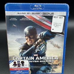 Captain America The Winter Soldier Blu-Ray Movie New