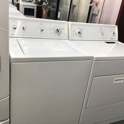 Kenmore Washer And Dryer Set. 1 year Warranty 