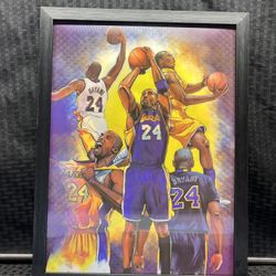 Kobe Bryant Framed 3D Holographic Wall Art