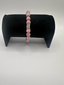 Rose Blush Rhinestone Bracelet