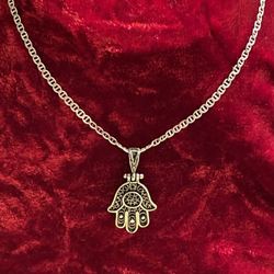 925 NEW Silver Necklace With Silver MOTHER MARIA Pendent Necklace