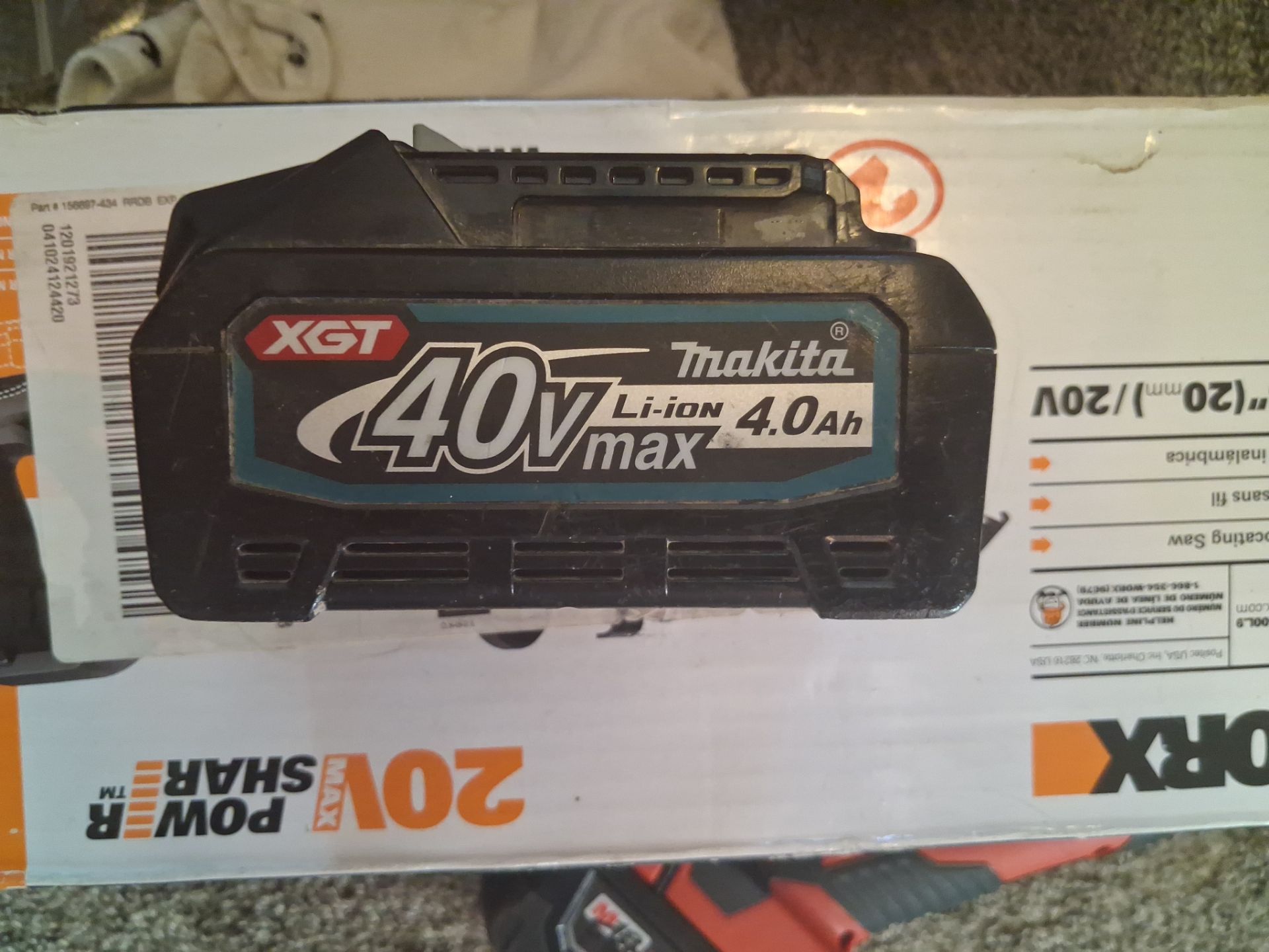 Makita 40v xgt 4.0 amp battery