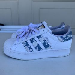 Adidas Superstar Cloud White Ambient Sky Woman’s Size 7.5