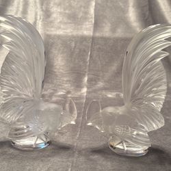 Lalique Rooster Paper weight/figurines 