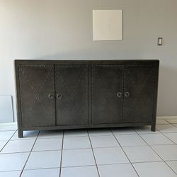 Dark Gray Bar Accent Cabinet 