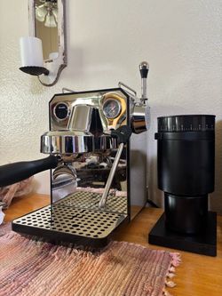 Espresso machine and grinder