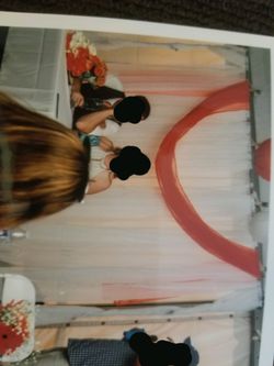 Orange Sheer Valance