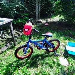 Spiderman 16" Bike With Training Wheels 