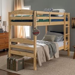 Solid Natural Twin Bunkbeds Also Seperate Them.(New In A Box)