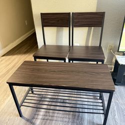 Bench And Chairs For Small Dining Table