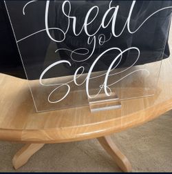 Acrylic Dessert Table Sign