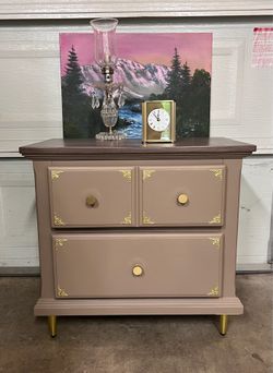 Vintage Sturdy Nightstand  ( One)