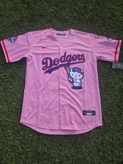 Dodgers Hello Kitty pink jersey
