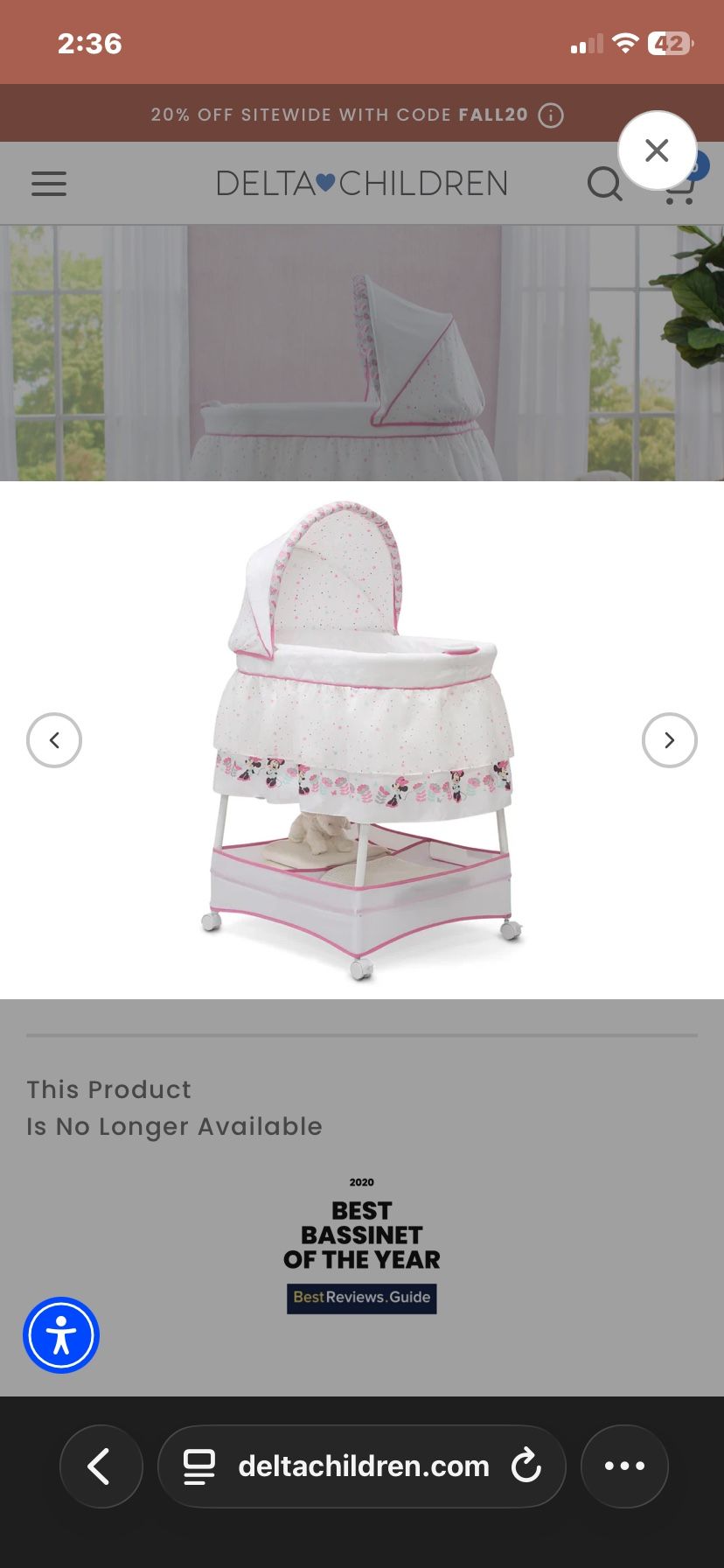 baby bassinet minnie mouse