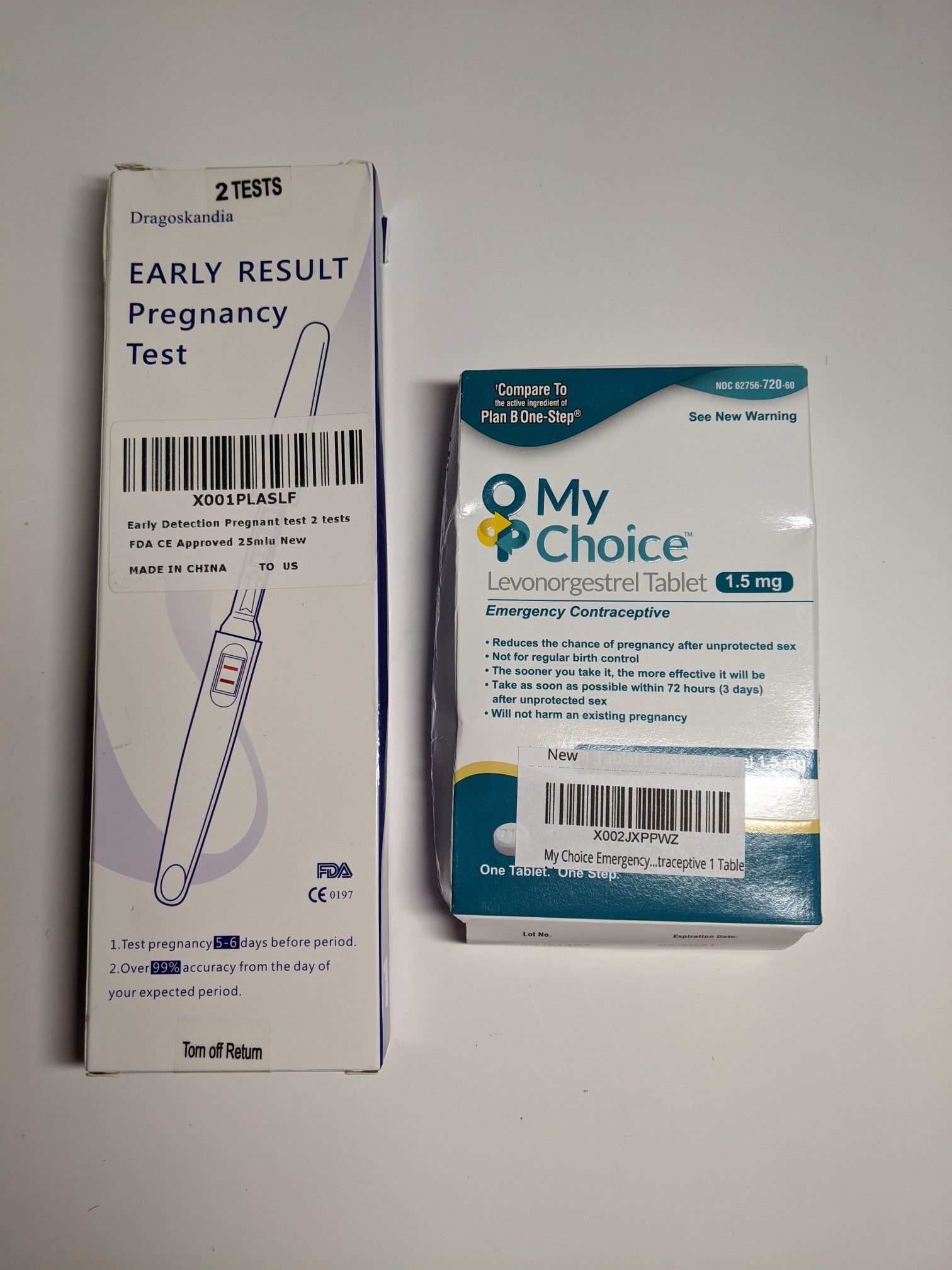 Emergency Contraceptive 1 Tablet+Pregnancy Test