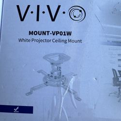 VIVO Projector Ceiling Mount White