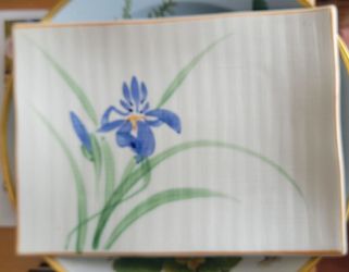 Watercolor Iris Flower Painting