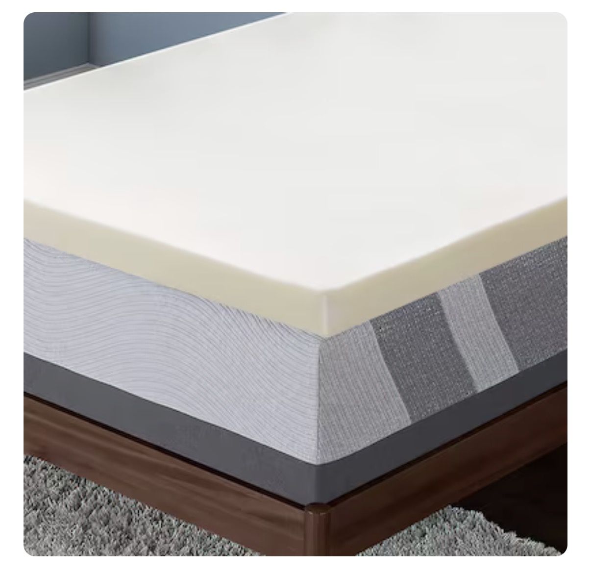 2 Inches - King Mattress Foam Topper