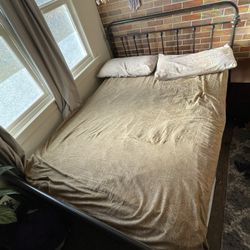 Queen Mattress, Box Spring, And Bed Frame