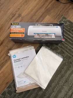 Scotch Pro Thermal Laminator with HP Pouches