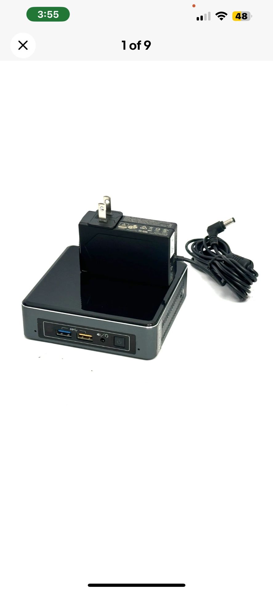 Intel NUC Mini PC NUC7iBNK Intel Core i5 7th Gen 8 GB Ram, 500 GB NVMe, Win 11