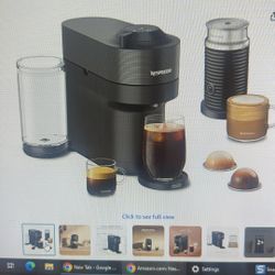 Nespresso machine With milk Frother And Acrylic POD Organizer