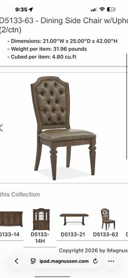 Dining chairs