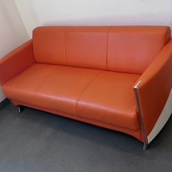 Luxury Modern Sofa Lounge Leisure Chair Reception Seating Orange
