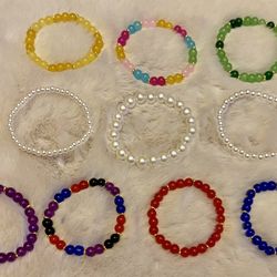 Handmade Children’s Bead Bracelets 
