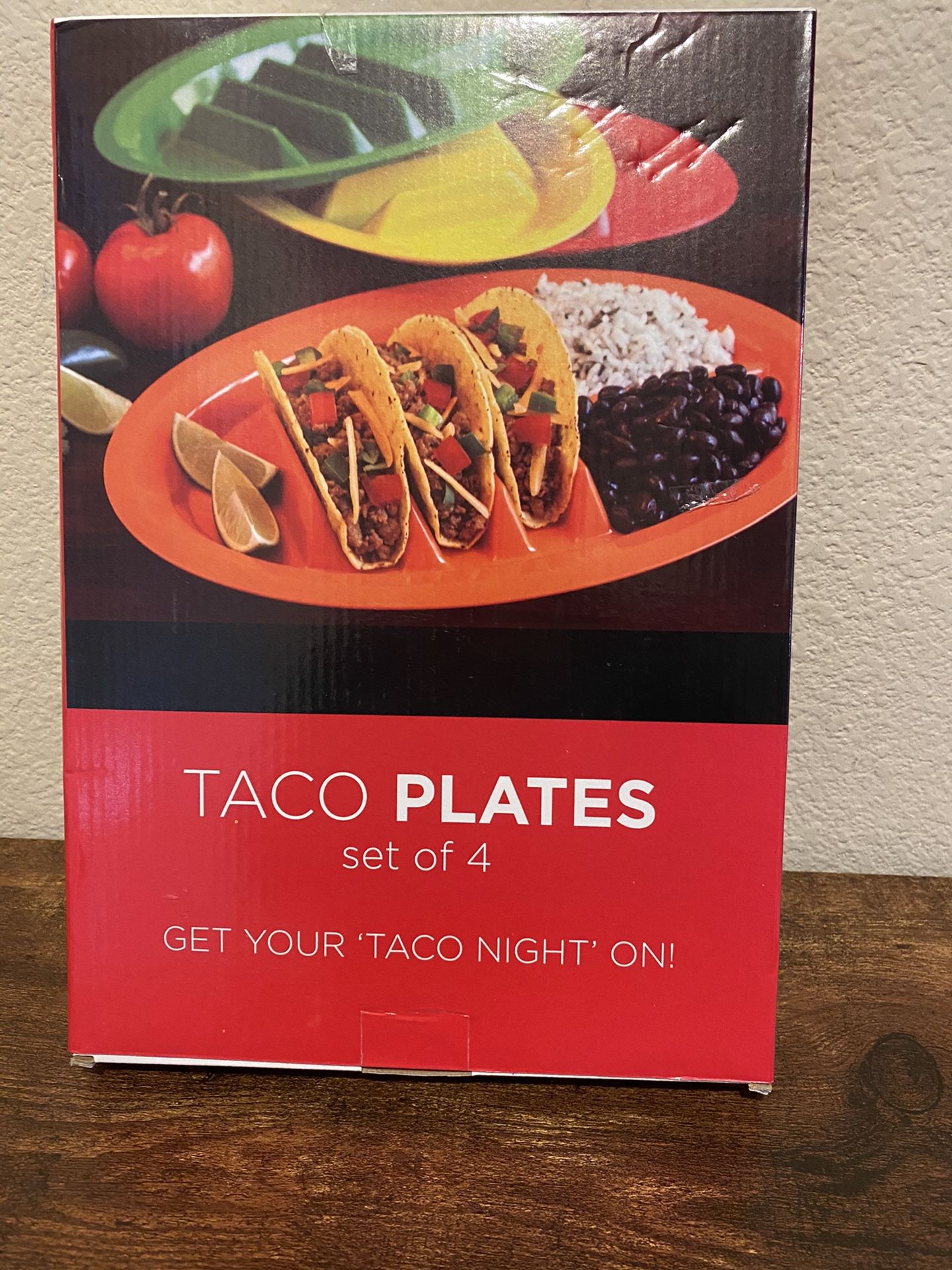 Taco plates set of 4