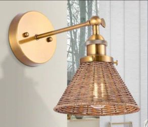 Parrot Uncle 6.9-in W 1 -Light Brushed Gold Coastal Wall Sconce