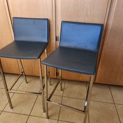 Leather Bar Stools - Crate & Barrel