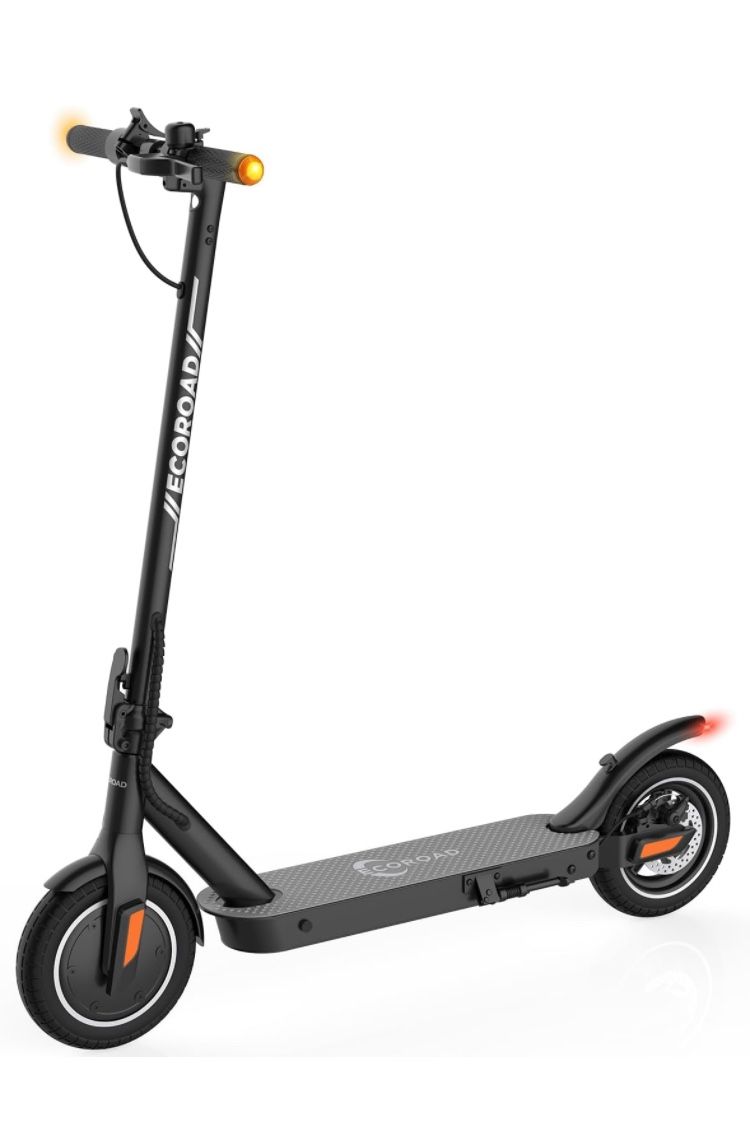 Electric Scooter, 15-18 Miles Long Range Adults Commuting Scooters, 350W Motor & 19 MPH Foldable Electric Kick Scooters, 10" Pneumatic Tires E-Scooter