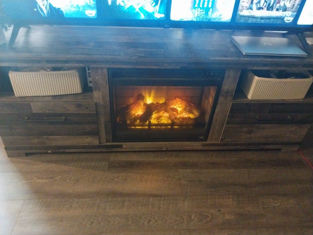 TV Stand Fire Place