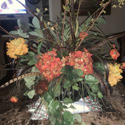 Hermoso Y Grande Florero Para Decoración De Mesa 