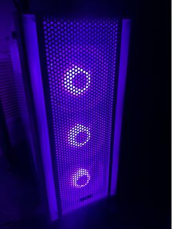 Water cooled gaming desktop pc