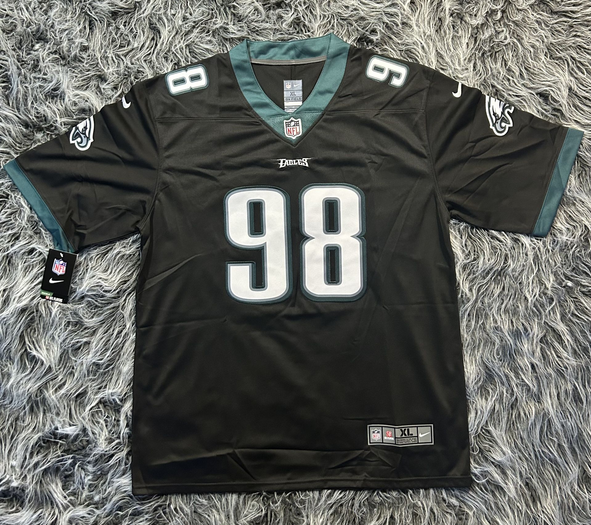 Philadelphia Eagles Jalen Carter Black Jersey Size XL