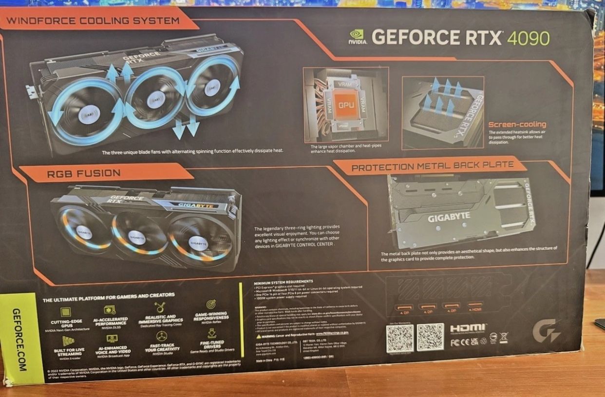 GIGABYTE GeForce RTX4090 GAMING OC 24GB GDDR6X GraphicsCard