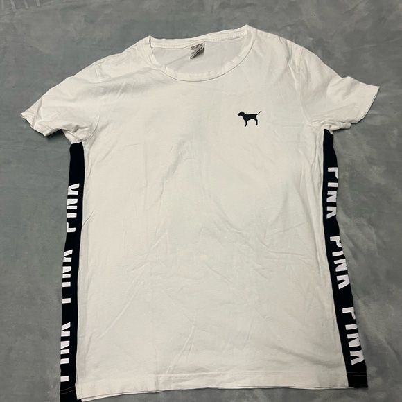 Women’s PINK Victoria's Secret White and Black Shirt
