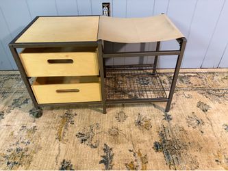 Rolling Clothes Storage Organizer with Drawers
