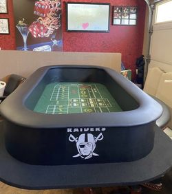 Raiders 7 foot Craps Table Top