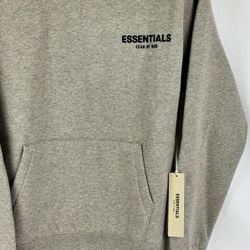 🔥 FEAR OF GOD ESSENTIALS HOODIE – DARK OATMEAL – SIZE XXL (NEW)