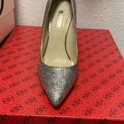 Silver Guess Heels