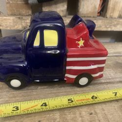 Fourth Of July Mini Truck With Light 