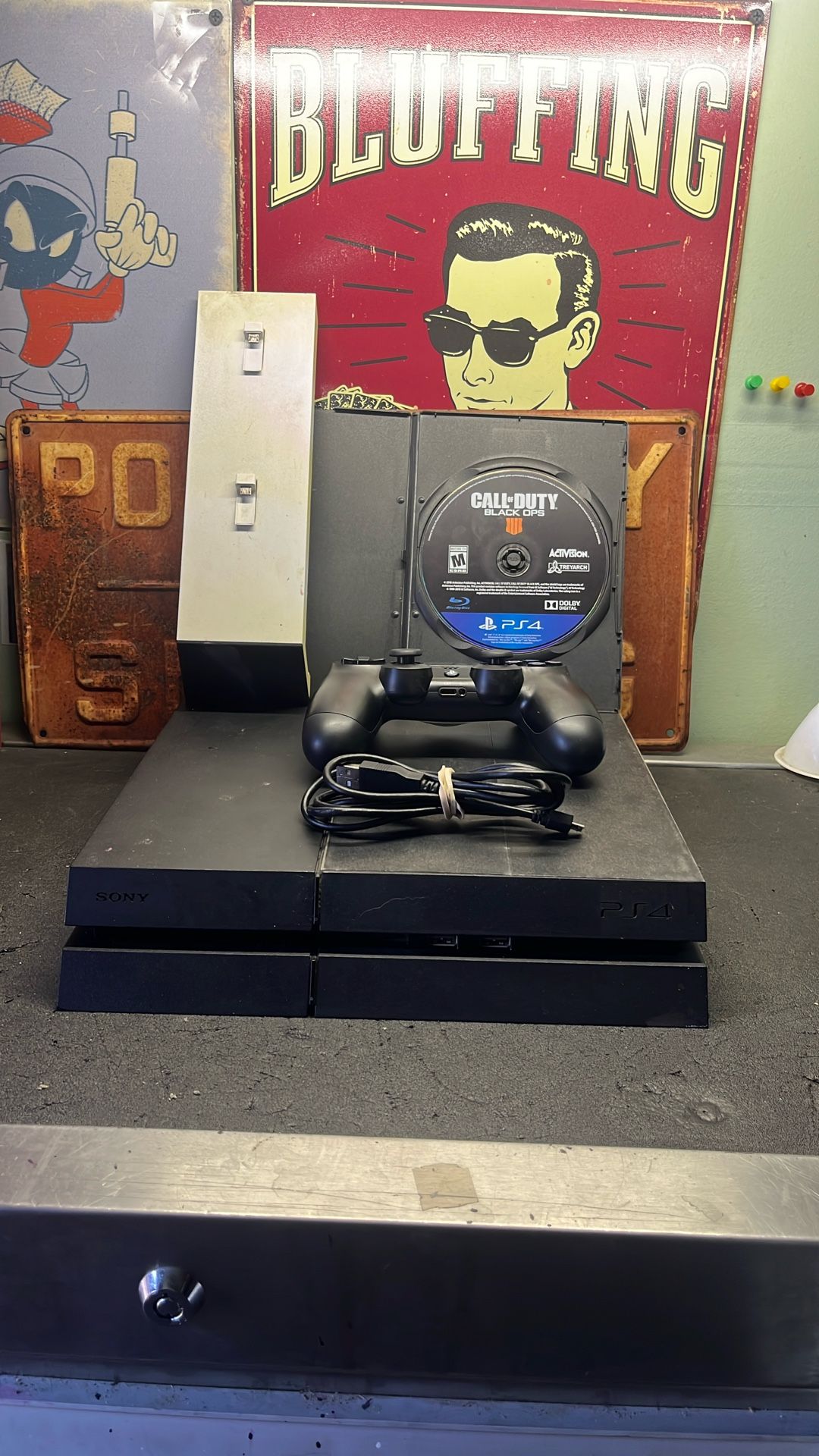 PlayStation 4 Slim System(no Power Cable Or HDMI)
